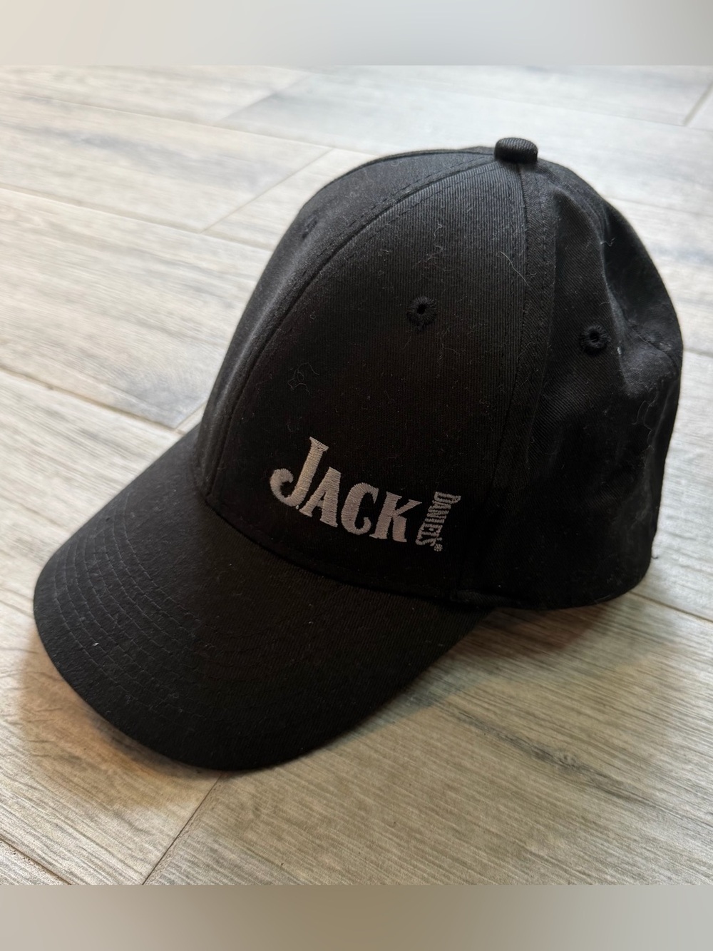 Jack Daniels Black Fitted Baseball Hat Size S/M